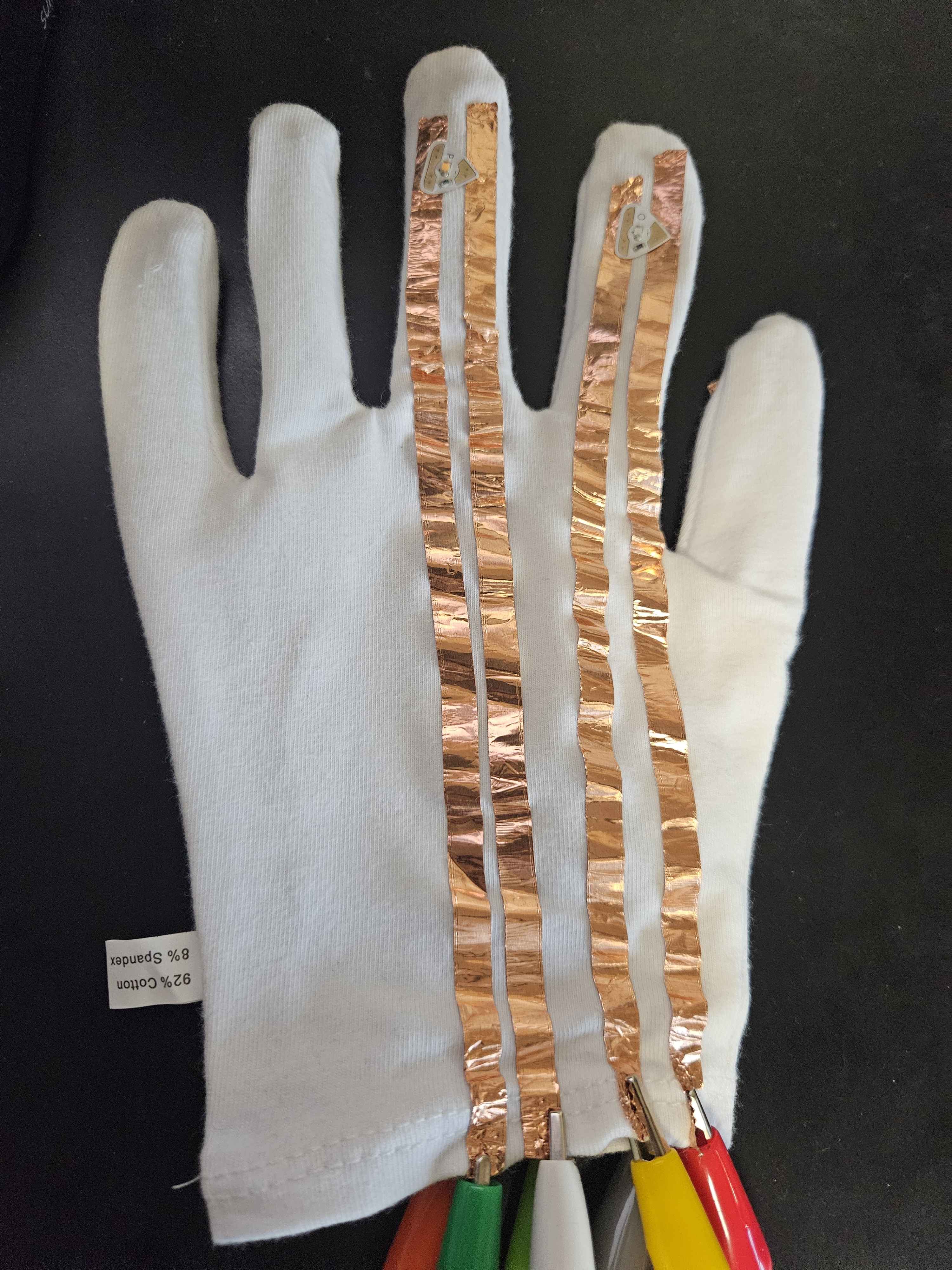 Wearable glove circuit prototype