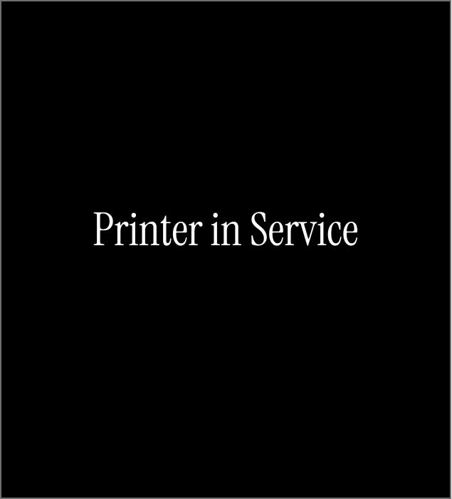 A printer in service