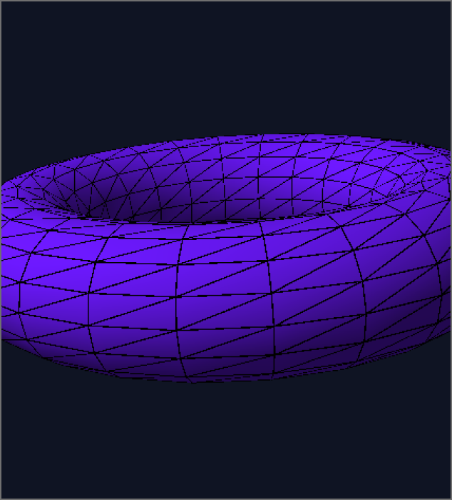 I changed the torus background to give it a real look, I was not able to modify the skeleton torus. Seems like I am using a pre model.