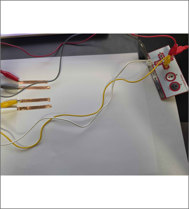this is the simple setup I created with my makey makey to test it all out