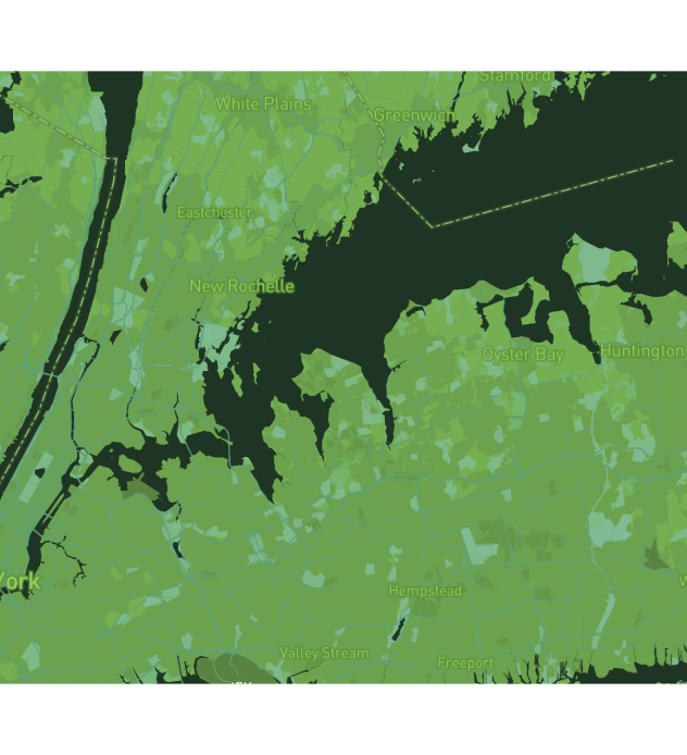 map with the colour pallete of a grass image