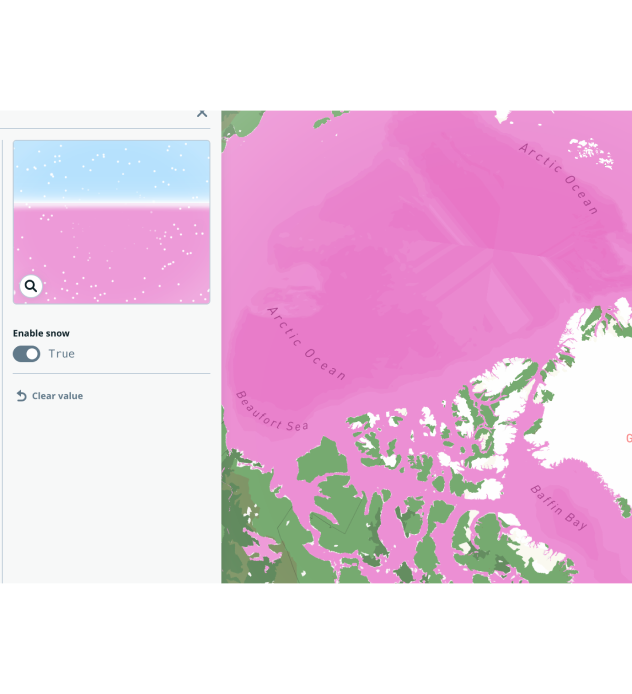 playing with weather features on mapbox