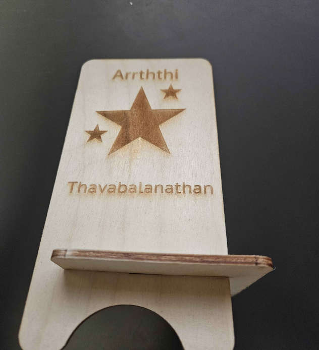 final product of phone stand