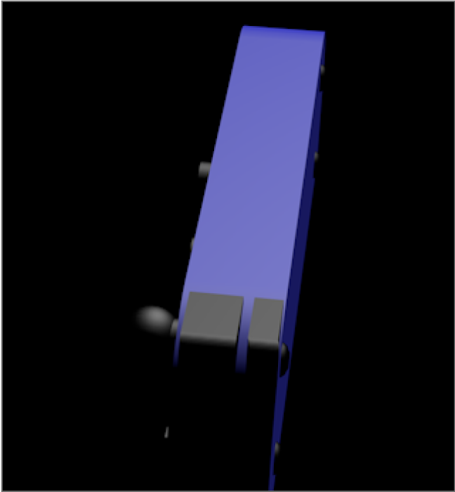 sideview of switch with lighting